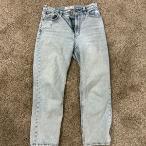 Abercrombie Curve Love Ankle Straight High Rise